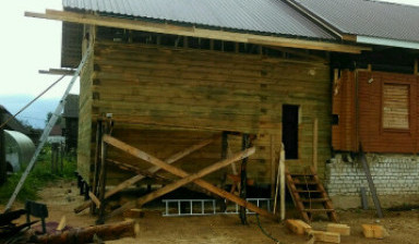 Бригада строителей в Костроме