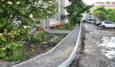 Благоустройство территорий и ремонт дорог в Вологде