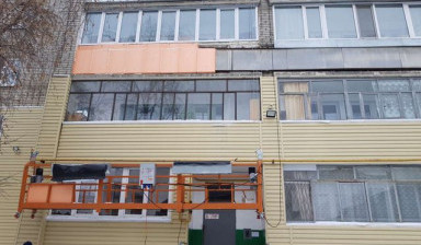 Аренда строительного фасадного подъемника (люлька