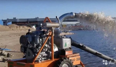Аренда мощной мотопомпы - насоса для откачки воды