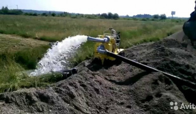 Аренда мощной мотопомпы - насоса для откачки воды