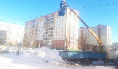 Манипулятор с монтажной корзиной, краном. в Пензе