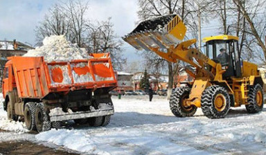 Утилизация снега погрузчиком