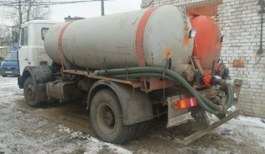Водовоз, техническая вода 9 м3, горячая вода