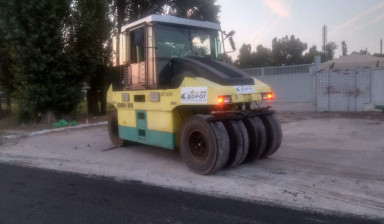 Грунтовый Каток в аренду. Дорожные работы.