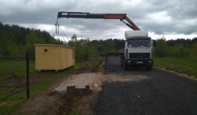Аренда манипулятор, имеется монтажная люлька.