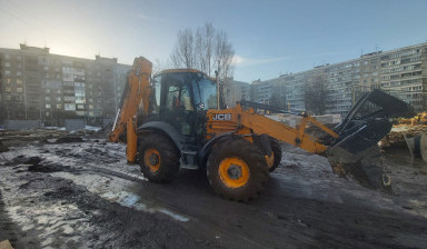 Аренда экскаватора-погрузчикадля планировок, копки