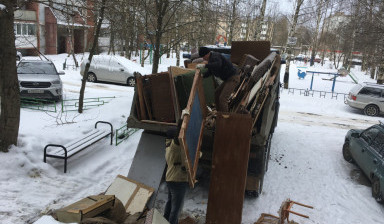 Вывоз мусора: строительного, мебели, хлама