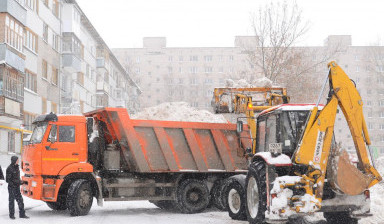 Уборка и вывоз снега спецтехникой
