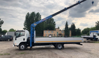 Isuzu NPR манипулятор Tadano