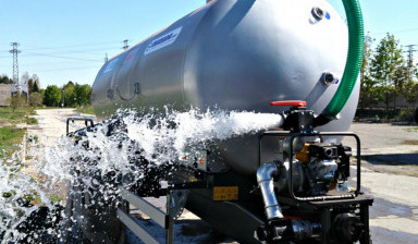 Доставка технической воды водовозом - еврокубы