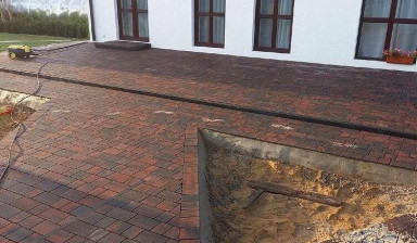 Укладка тротуарной плитки, благоустройство