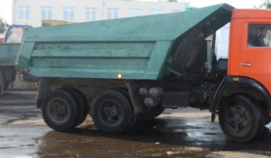 Доставка песка на самосвалах