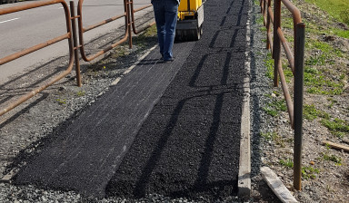 Аренда катка ручного. Дорожные работы.