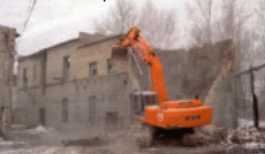 Демонтаж домов, конструкций