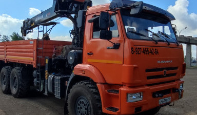 Услуги вездехода КамАЗ манипулятора
