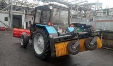 МТЗ Дорожная щетка, уборка