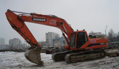 Аренда гусеничного экскаватора, гидромолот.