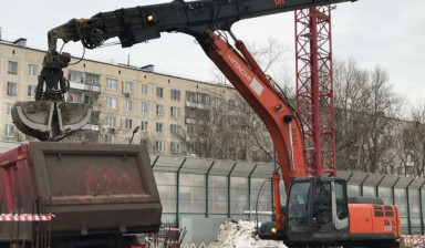 Аренда экскаватора с грейфером глуб от 10 до 24 м