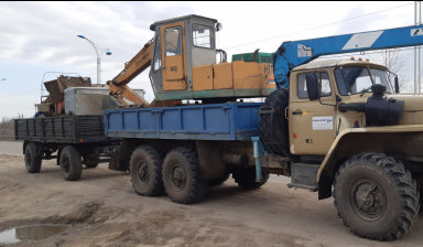 Перевозки грузовые 6Х6 КМУ. Манипулятор + прицеп.