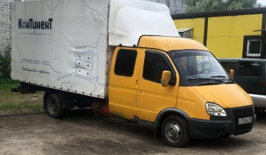 Грузоперевозки. Газель с пассажирскими местами.