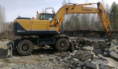 Аренда экскаватора hyundai R180W-9S. Демонтаж.