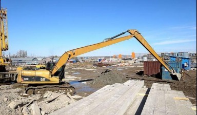 Аренда гусеничного и колесного экскаватора, ямобур