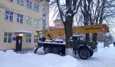 Аренда автовышки 22 м. вездеход. Спил деревьев в Хиславичах