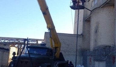 Аренда автовышки 22 м. вездеход. Спил деревьев в Хиславичах