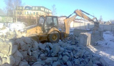 Аренда экскаватора-погрузчика, гидромолот ЛО. caterpillar