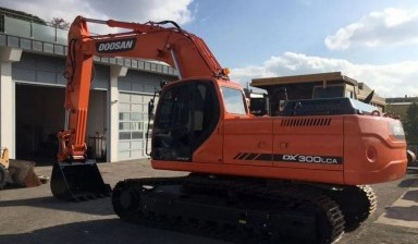Гусеничный экскаватор длиннорукий doosan