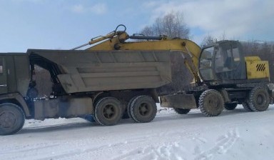Услуги экскаватора, бульдозера и самосвала