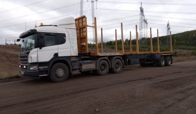 Лесовоз Абакан, РФ. перевозка сортиментовозом 40 т