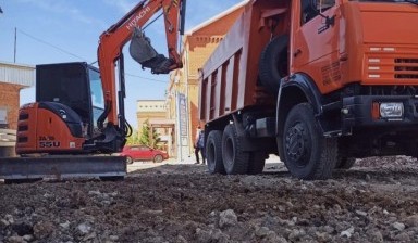 Услуги мини- экскаватора, аренда, заказ.