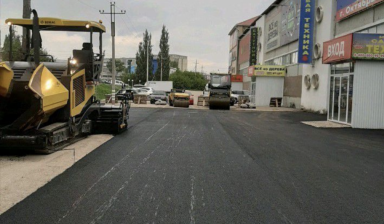 Асфальтирование, асфальтоукладчик, каток услуги