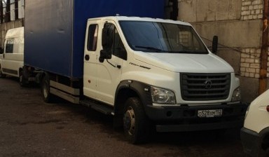 Газон с гидробортом, грузоперевозки до 4 тонн.
