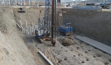 Сваебой, забивка свай; погружение свай