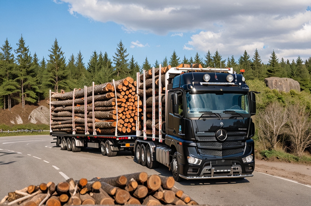 Лесовоз Mercedes-Benz Actros 3346