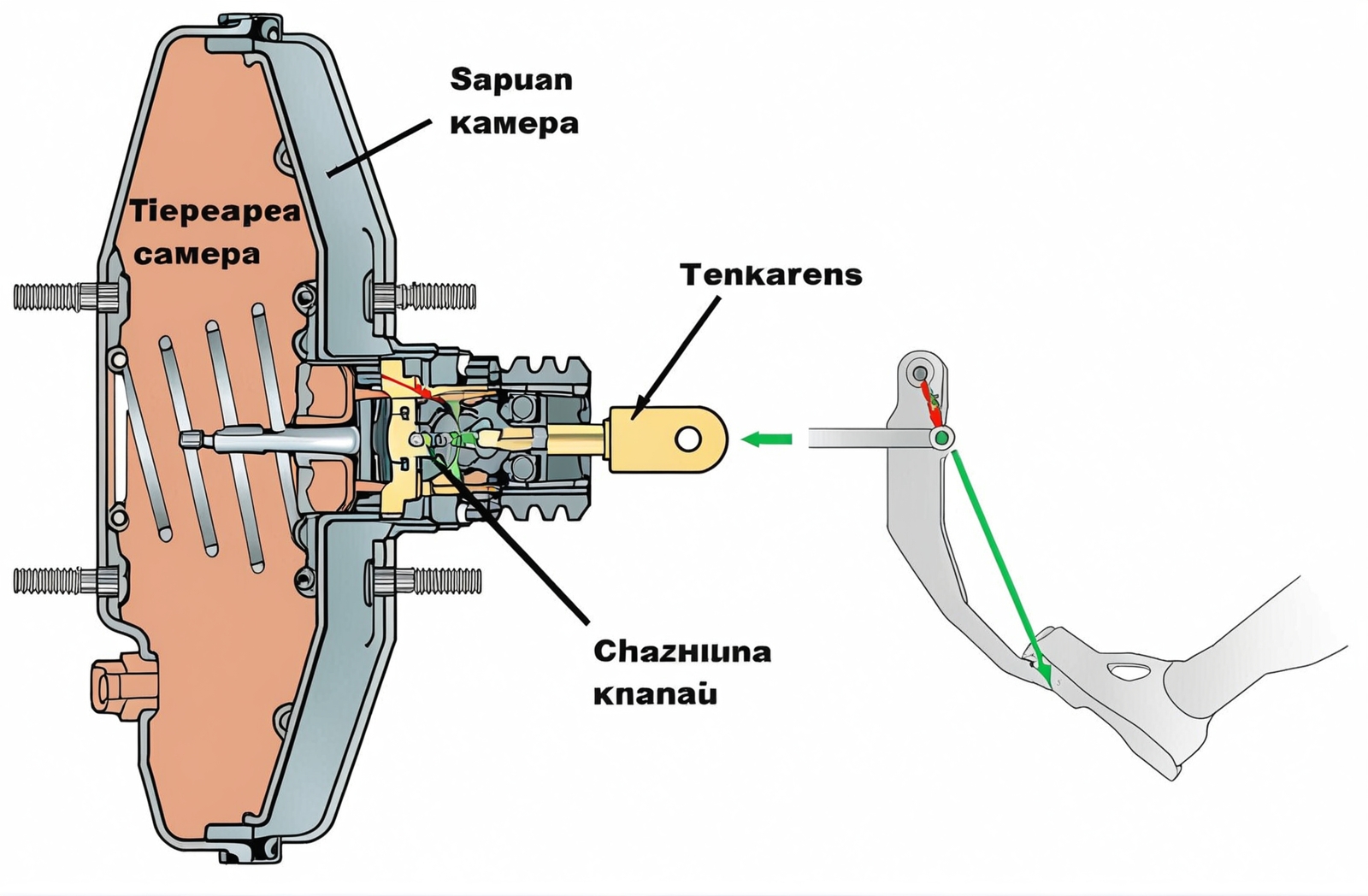 3110-3510800 - Ремкомплект вакуумного усилителя тормозов ГАЗель,Волга