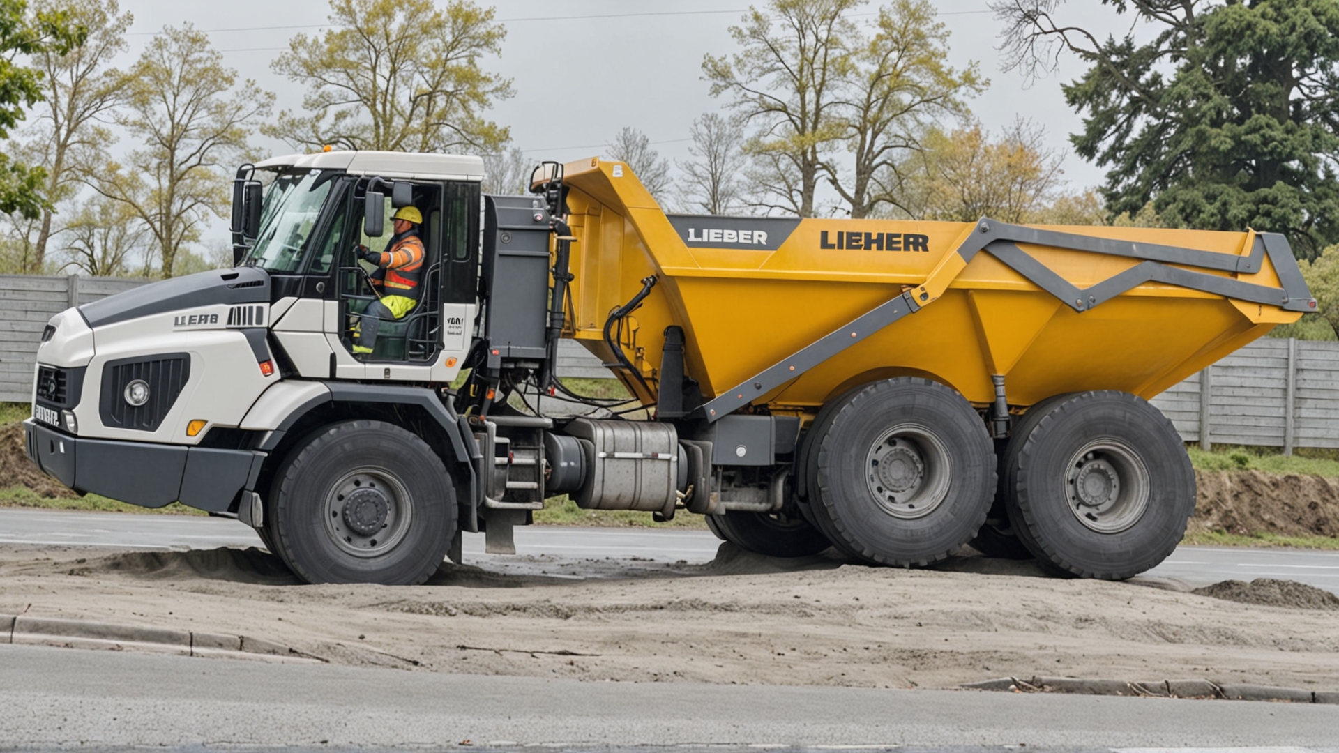 Liebherr TA 230, шарнирно - сочлененный самосвал