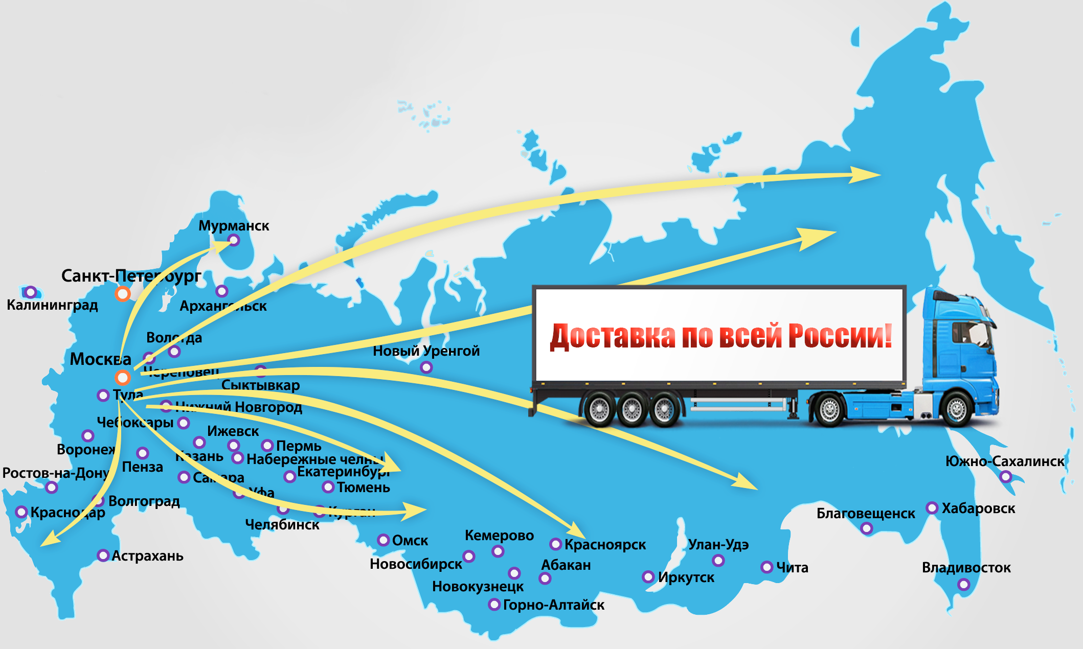 доставка грузов по России